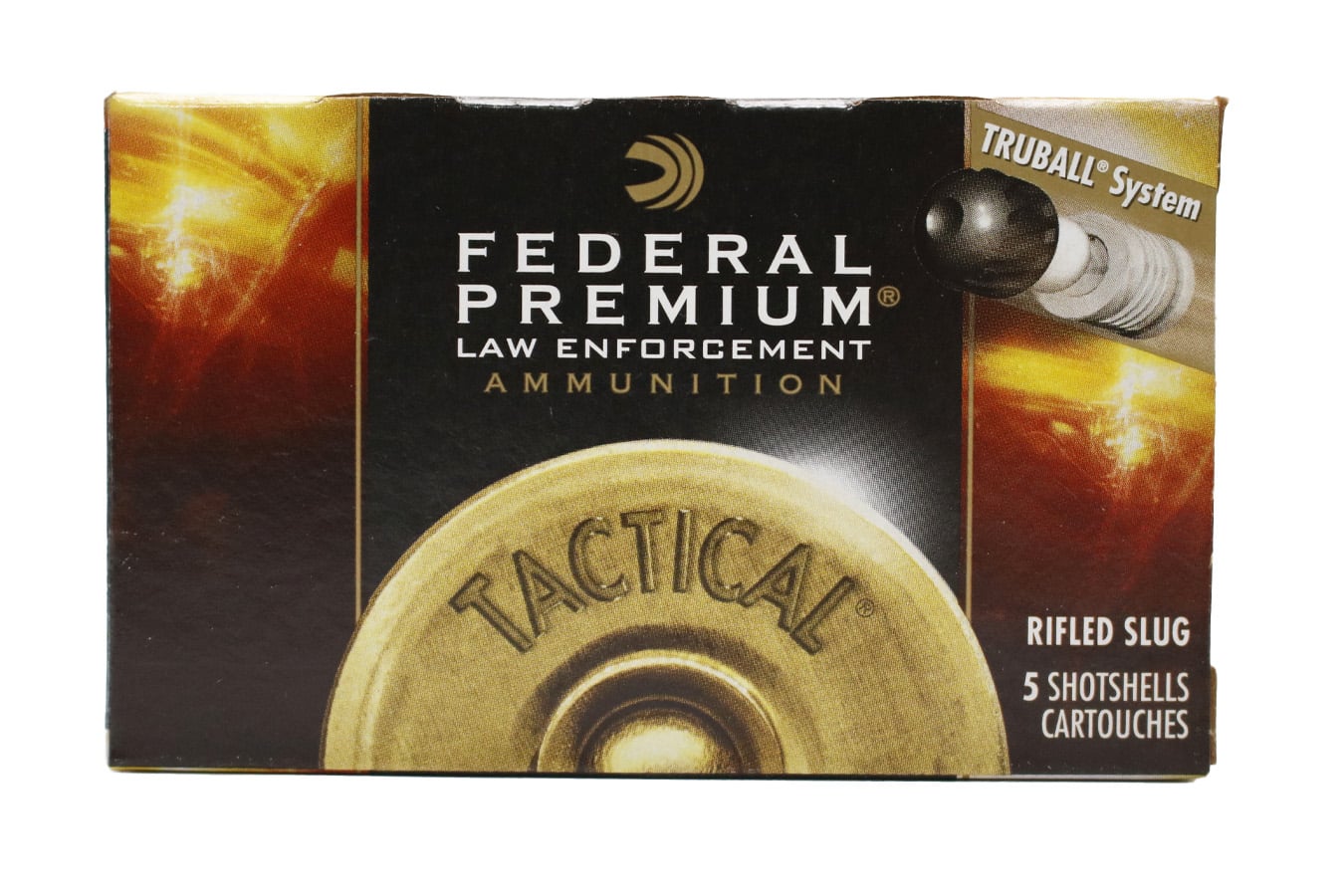 FEDERAL AMMUNITION 12 Gauge 2-3/4 Inch 1 oz Tactical Truball Rifled Slug Police Trade Ammo 5/Box
